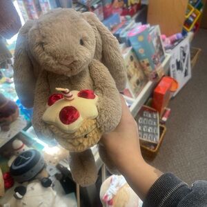 Jellycat Tan Bunny Plush birthday rabbit authentic nwt apple stuffed